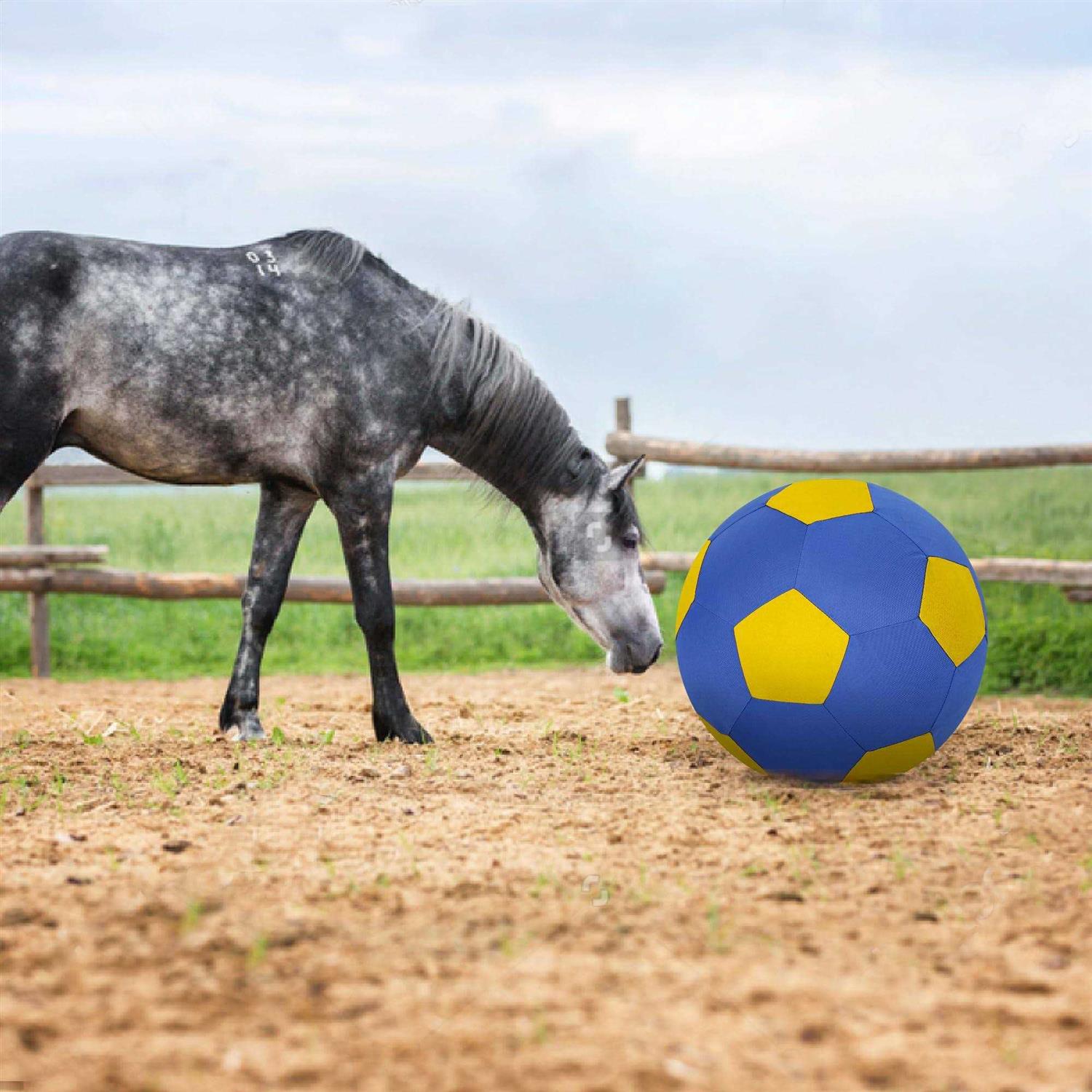 ANC POP Herding Ball for Dogs Horse Ball & Ball Cover 25 Ball for Horses Large with Hand Pump for Play Herding Ball Herding Ball Horse Toys