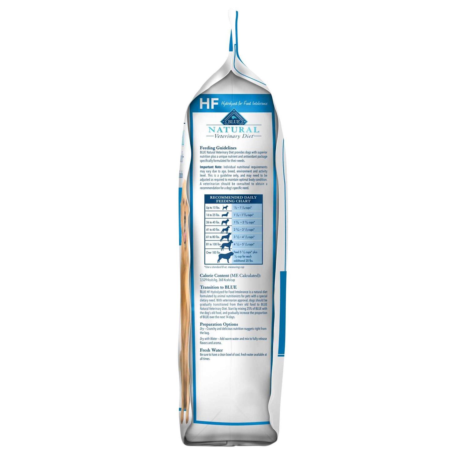 Blue Buffalo Natural Veterinary Diet HF Hydrolyzed for Food Intolerance Dry Dog Food