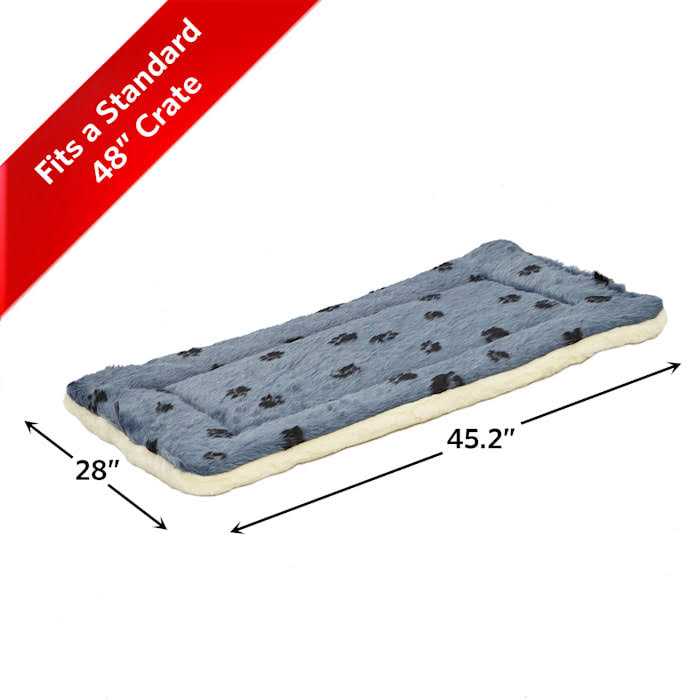 Midwest Reversible Paw-Print Pet Bed