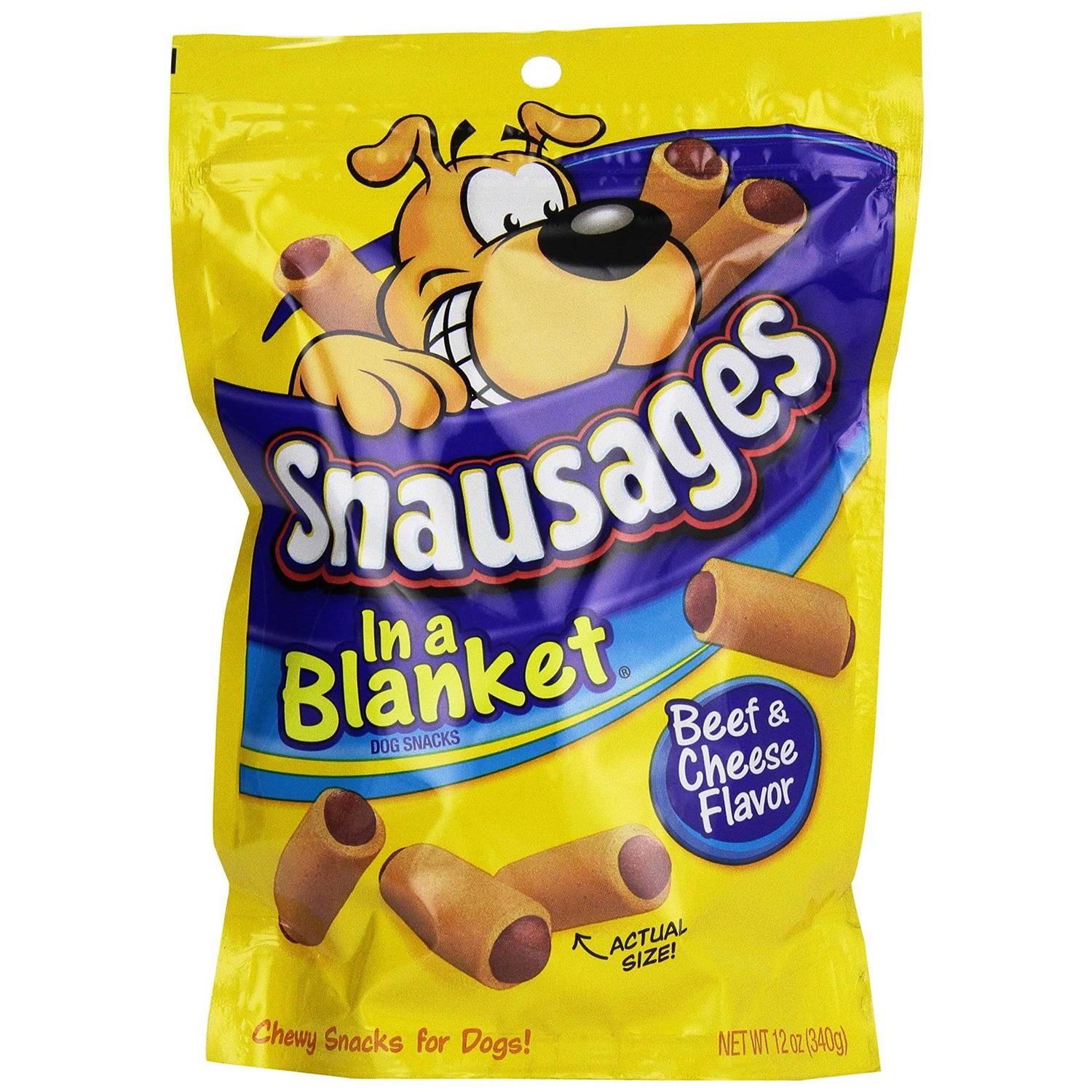 Snausages Dog Snacks In a Blanket