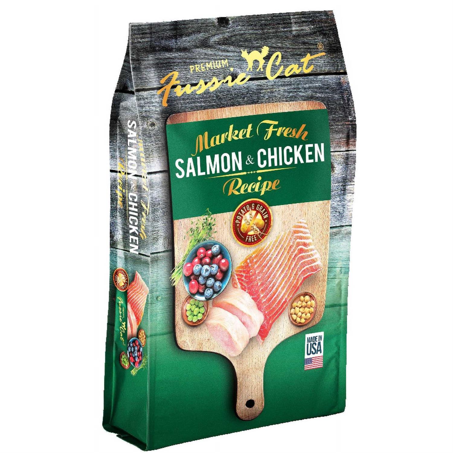 Fussie Cat Market Fresh Salmon Chicken Dry Cat Food