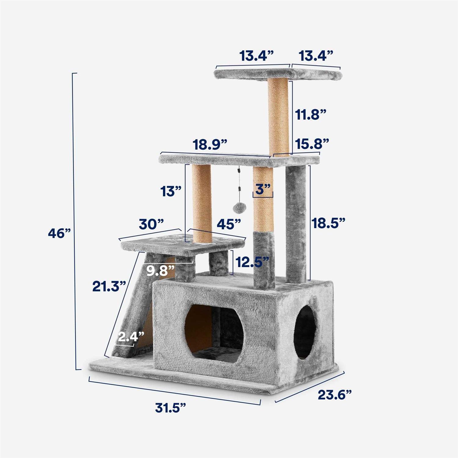 EveryYay Lookout Loft 4-Level Cat Tree for Big Senior Cats