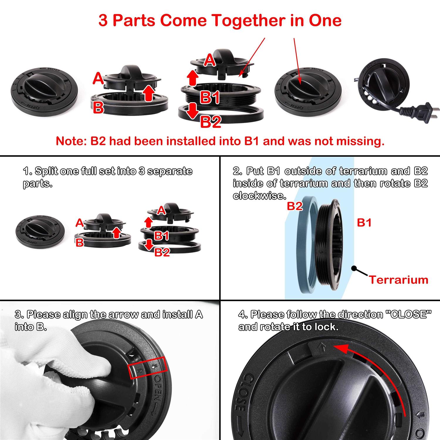 REPTIZOO 36 x 24 x 18 in. Reptile Glass Deep Terrarium with Double Hinge Door