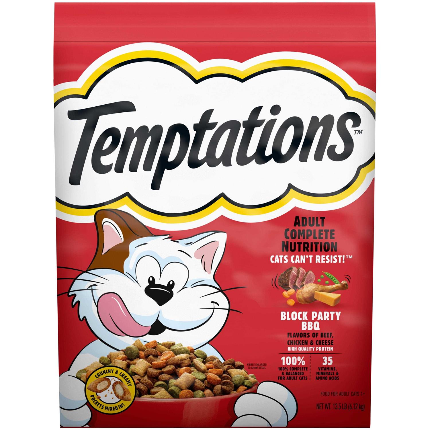 Temptations Block Party BBQ Flavor Adult Dry Cat Food