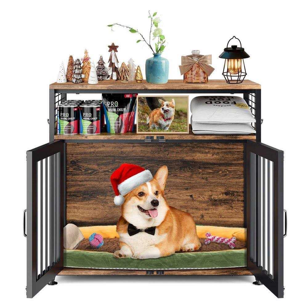 Dog Crate Furniture 41 in. Heavy Duty Dog Cages Modern Kennel for Dogs