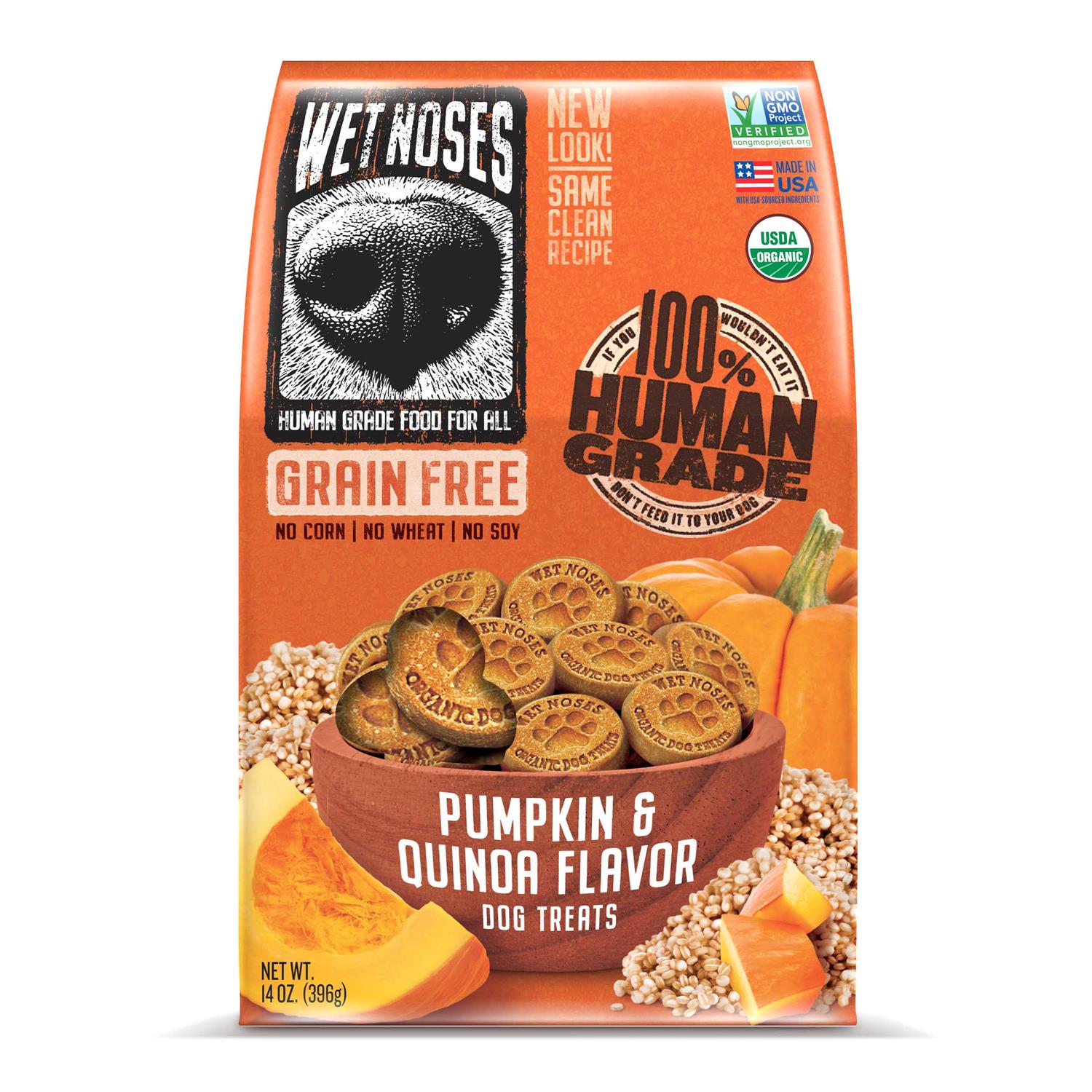 Wet Noses Grain Free Pumpkin Quinoa Dog Treats
