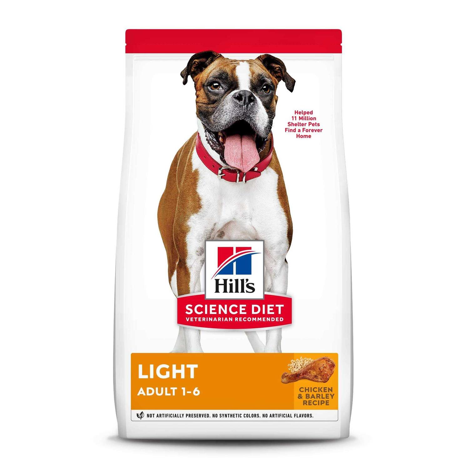 Hill’s Science Diet Adult Light Chicken Meal & Barley Dry Dog Food