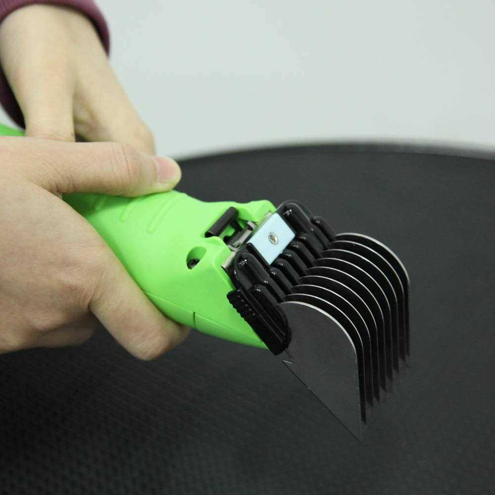 Shernbao Professional Animal Stainless Steel Clip Attachment Guide Comb Set for A5 style Detachable Blade Pet, Dog, Cat, and Horse Clippers