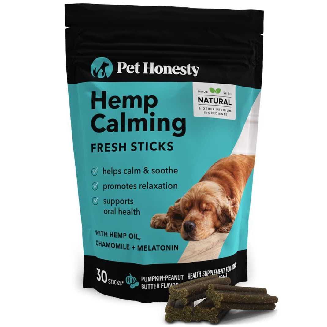 Pet Honesty Hemp Calming Fresh Sticks Dental Treats for Dogs