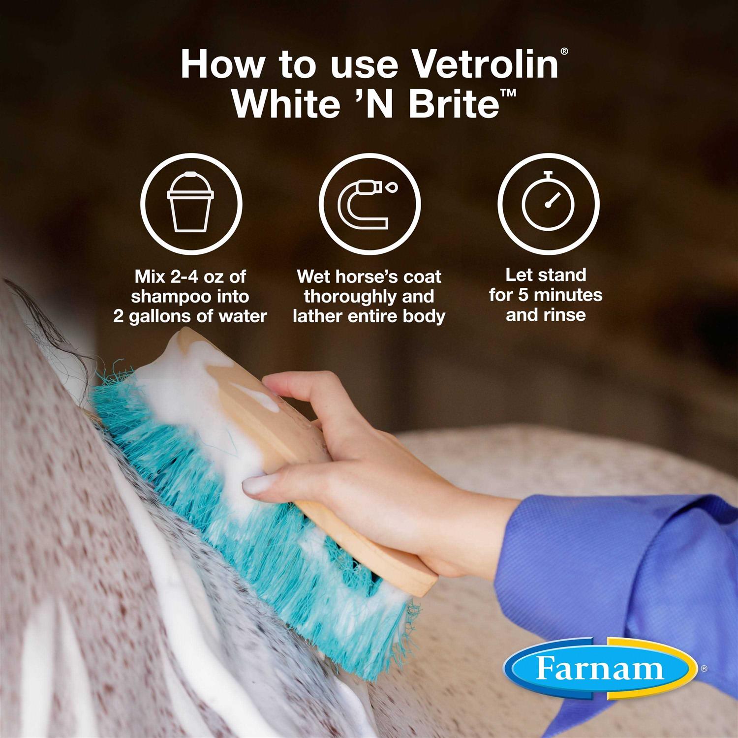 Farnam Vetrolin White N Brite Shampoo