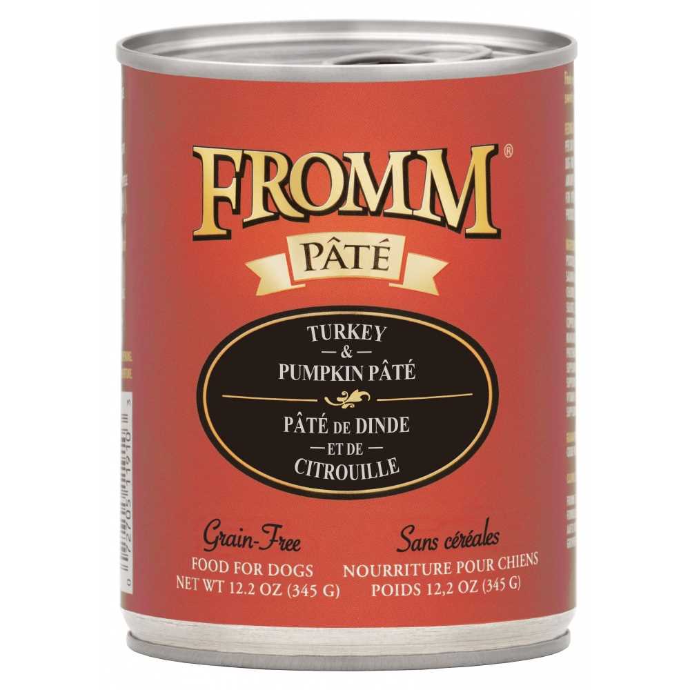 Fromm Turkey & Pumpkin Pate Grain Free Canned Dog Food – 12.2 oz, case of 12 | PetFlow