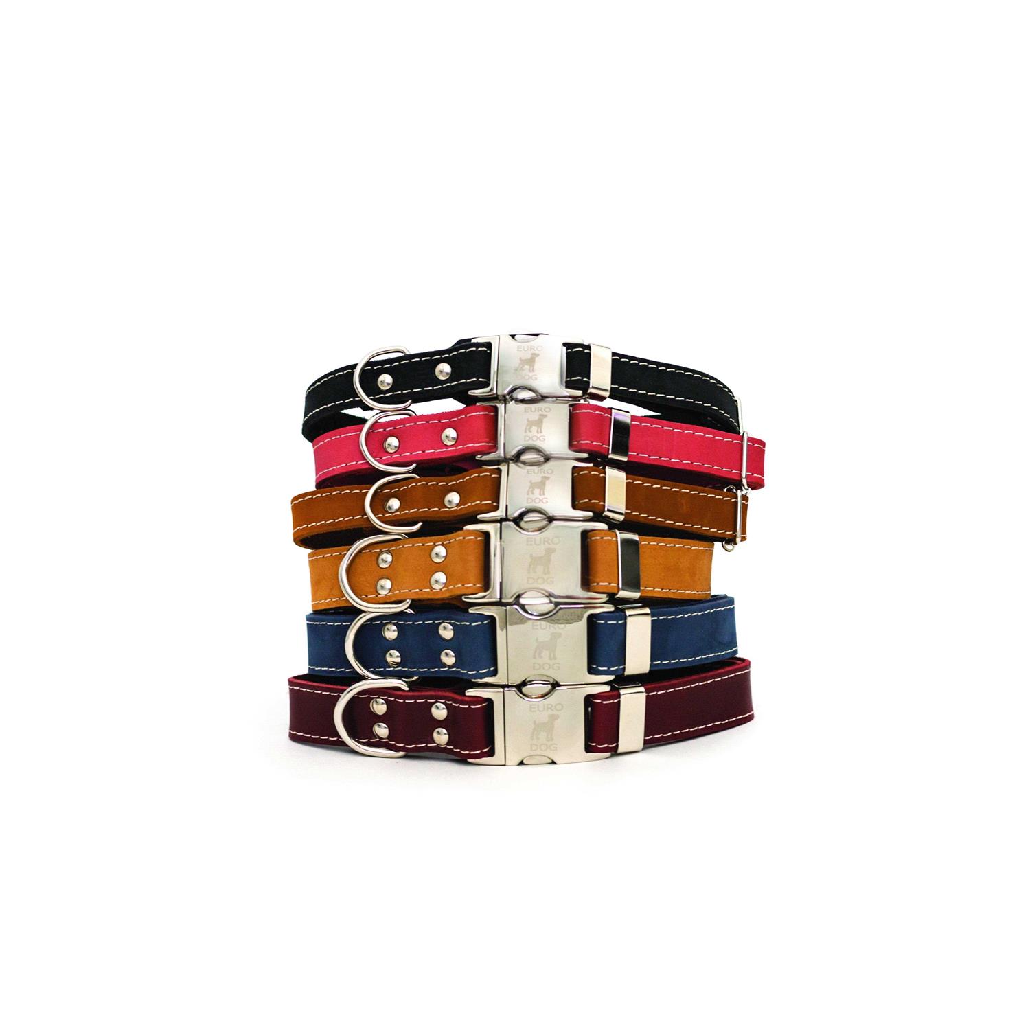 Euro-Dog Luxury Soft Leather Collar