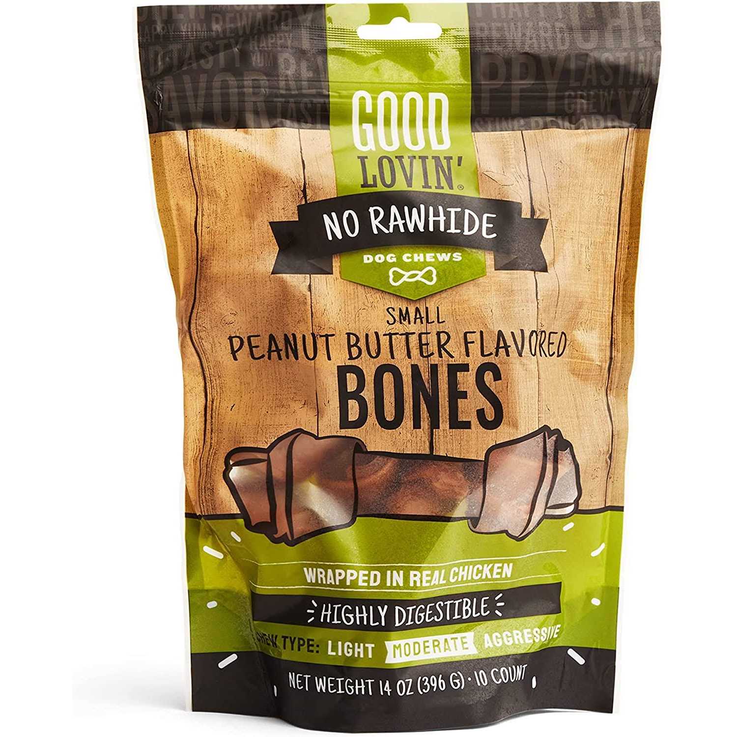 Good Lovin’ No Rawhide Peanut Butter Flavored Dog Bones