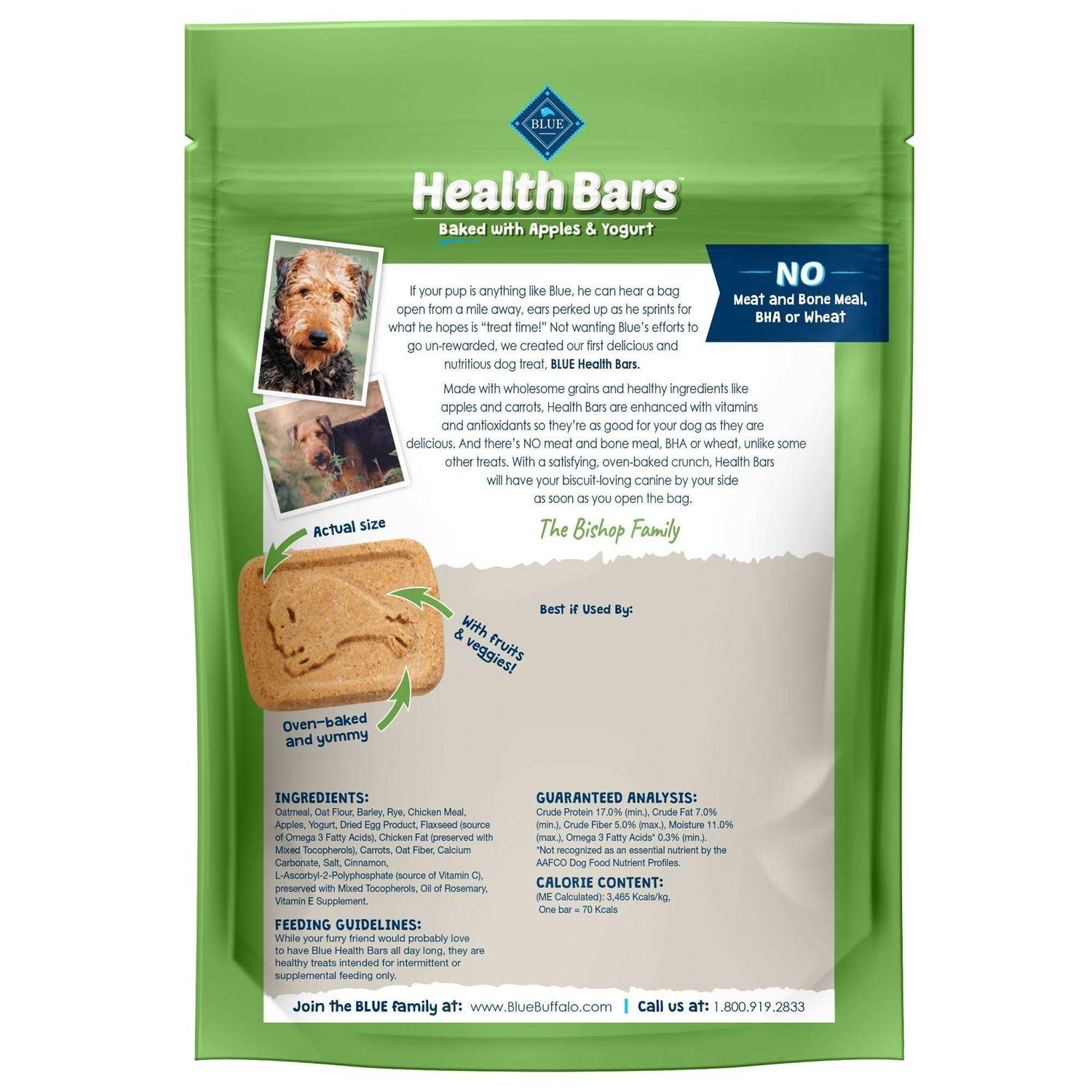 Blue Buffalo Health Bars Biscuits Dog