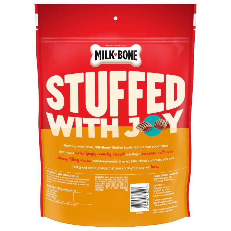 Milk-Bone Stuffed Dog Treats Bacon & Beef