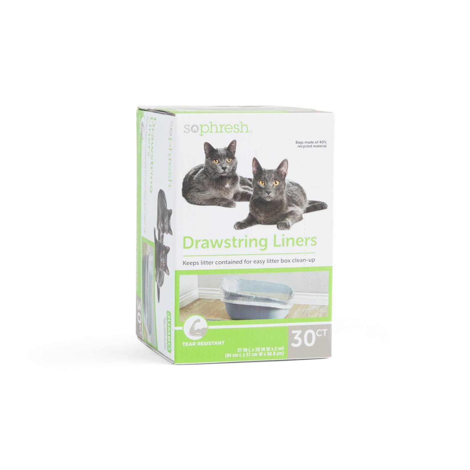 So Phresh Drawstring Cat Litter Box Liners