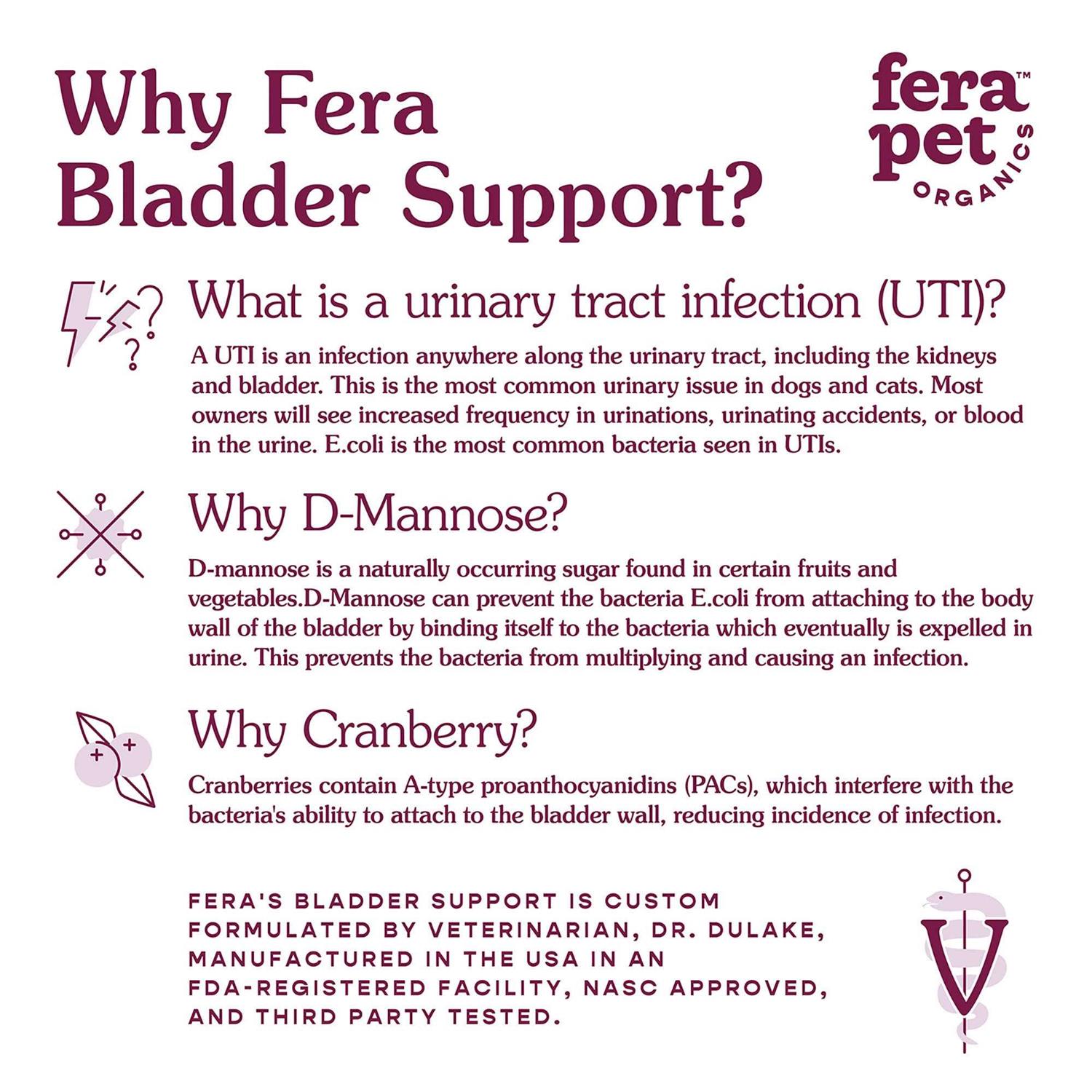 Fera Pet Organics Bladder Support for Dogs and Cats