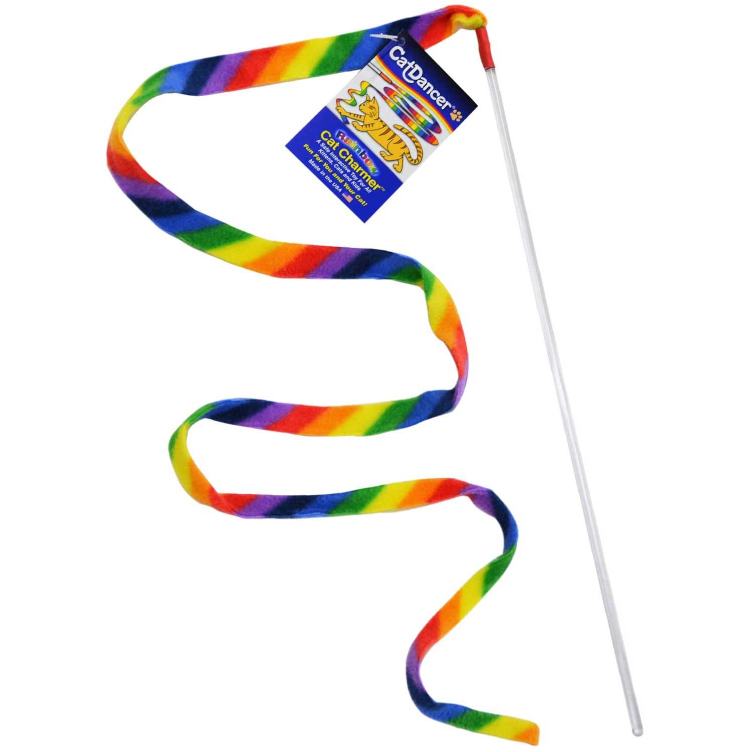 Cat Dancer Rainbow Charmer Wand Cat Toy