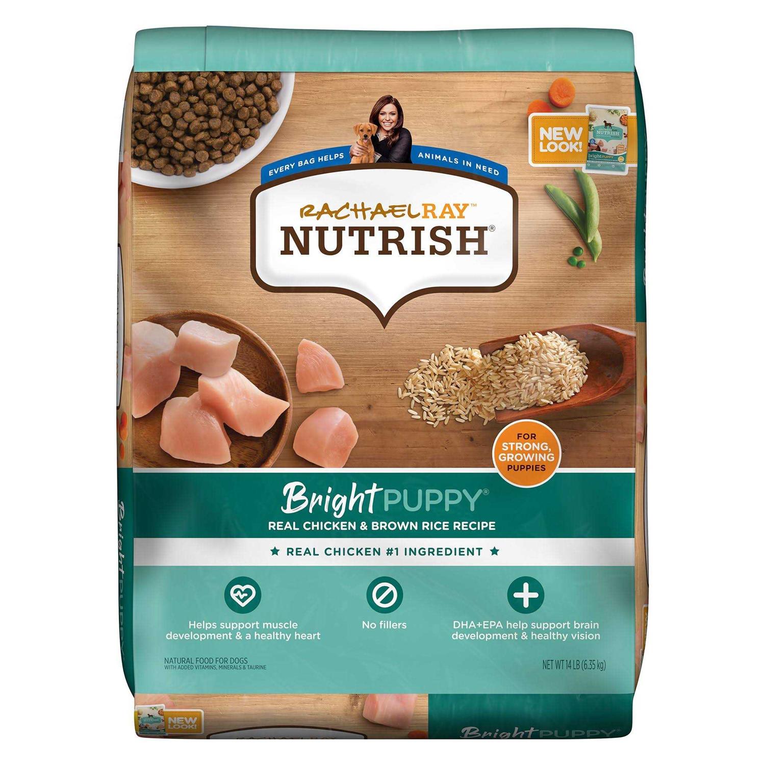 Rachael Ray Nutrish Bright Puppy Dry Dog Food Real Chicken & Brown Rice Recipe
