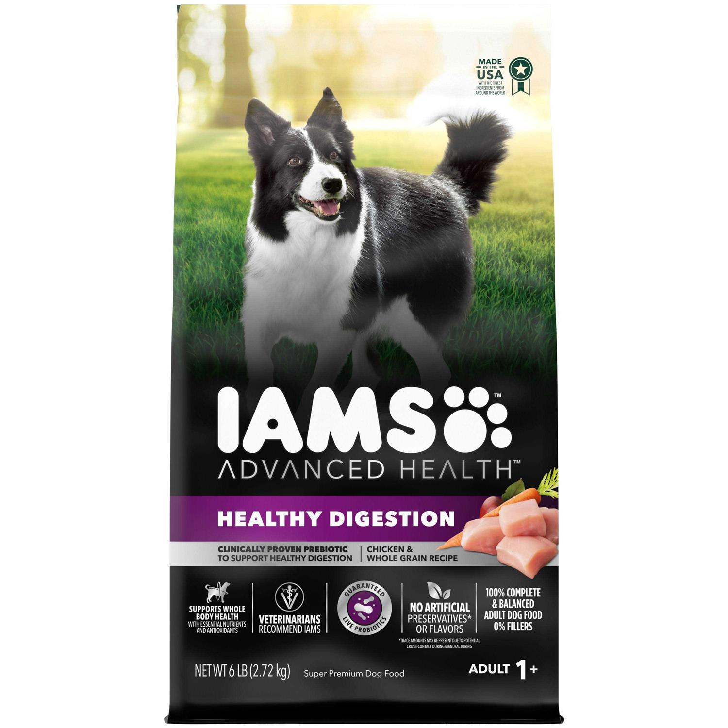 Iams Advanced Health Adult Healthy Digestion Dry Dog Food with Real Chicken