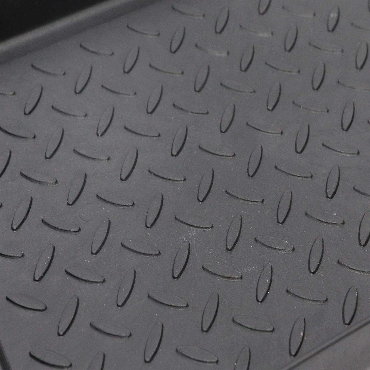 QPEY Boot Mat Tray, 3 Pack Black Multi-Function 13.7 x 10.8 x 1.2 Boots Drying Pad, Dog or Cat Bowl Pad