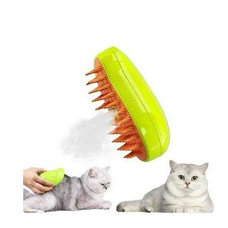2024new 3 In1 Cat Steamy Brush, Steamy Cat Brush, Self Cleaning Steam Cat Brush, Cat Steamer Brush for Massage, Cat Hair Brush for Removing and Loosse