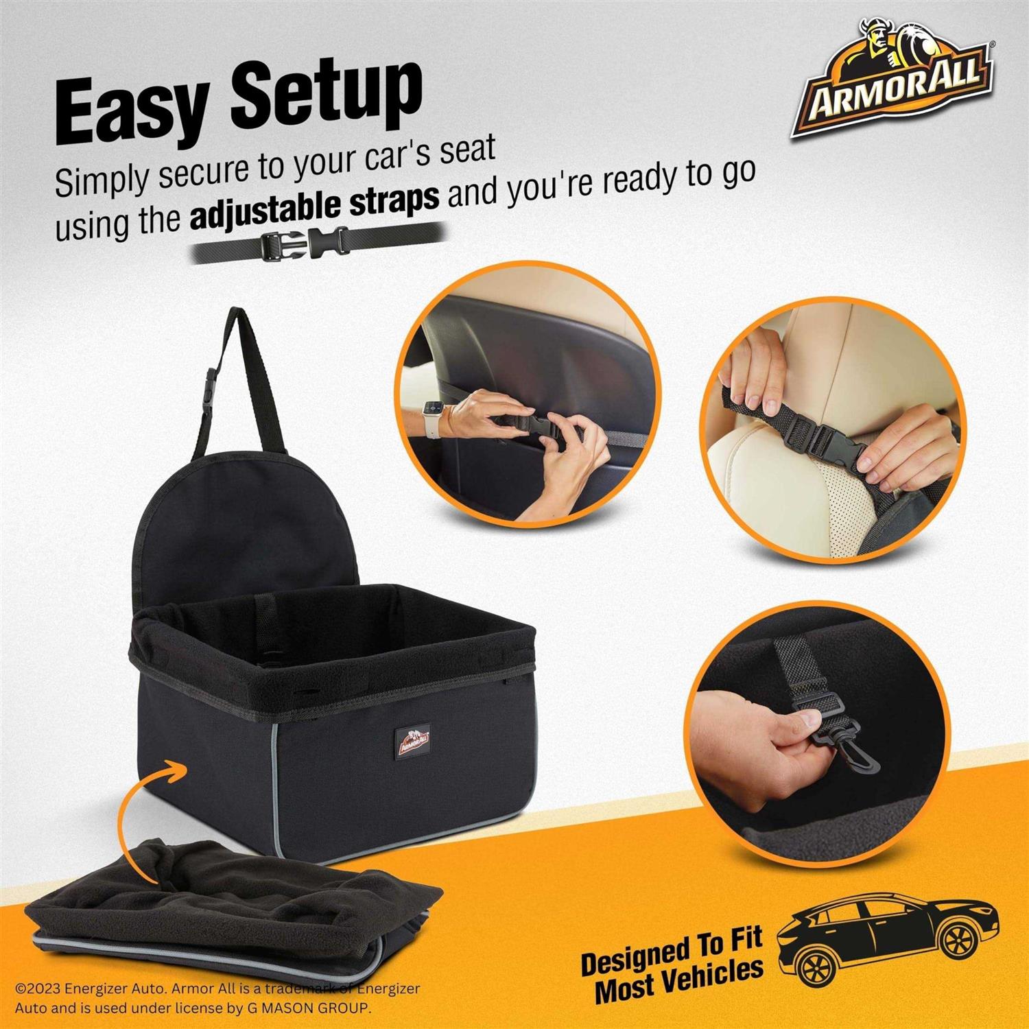 Armor All Dog Car Seat – Dog Car Seats for Small Dogs Under 12 lbs