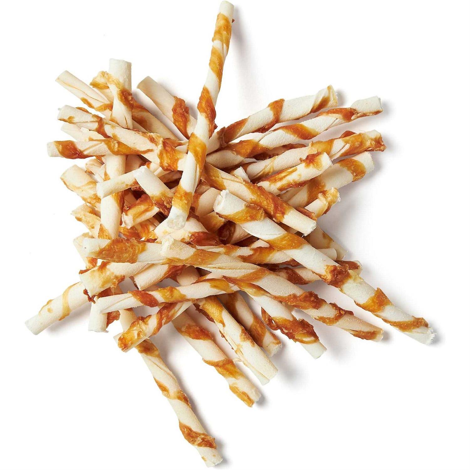 Bones & Chews Chicken Wrapped Rawhide Twist Dog Treats