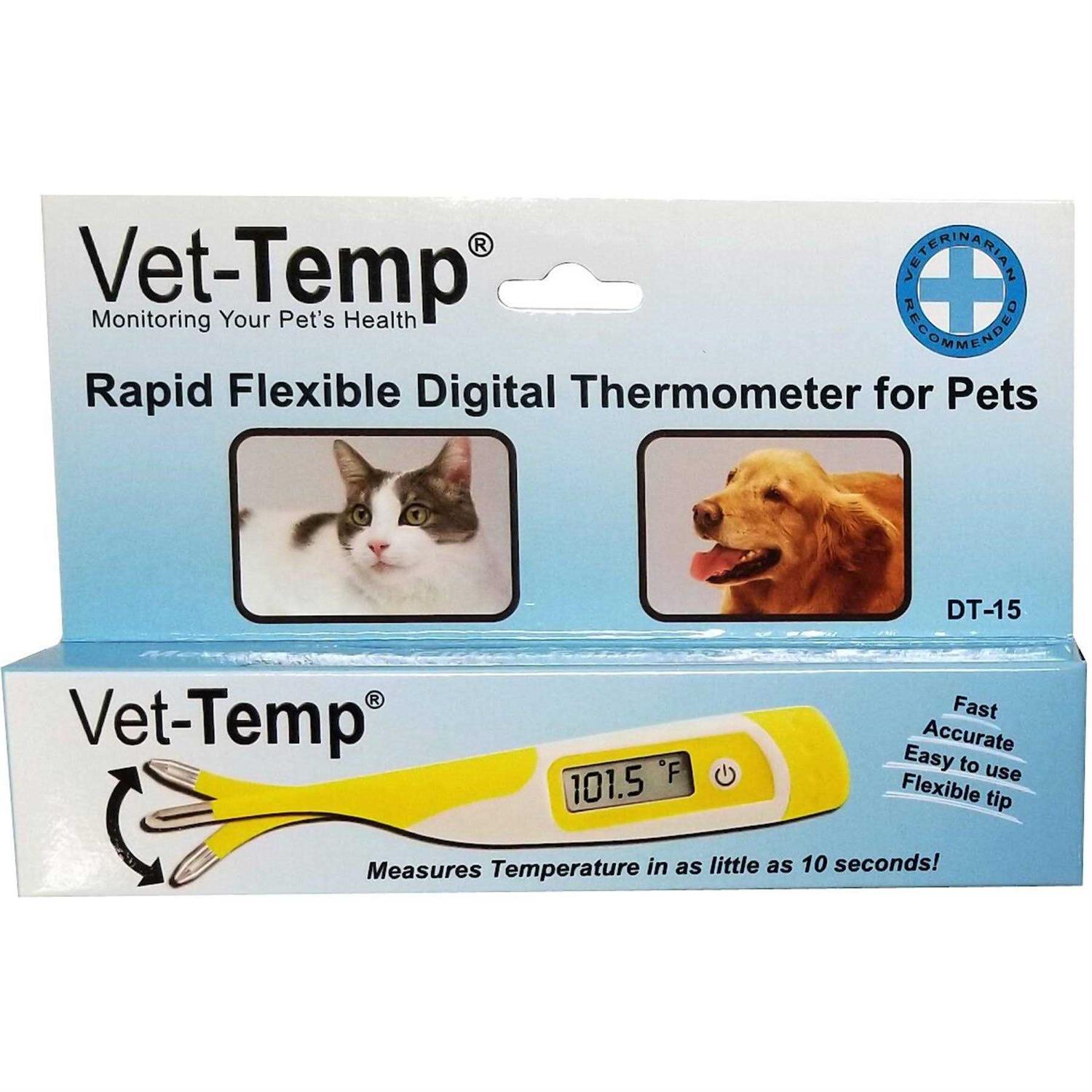 Vet-Temp Rapid Flexible Digital Dog & Cat Thermometer