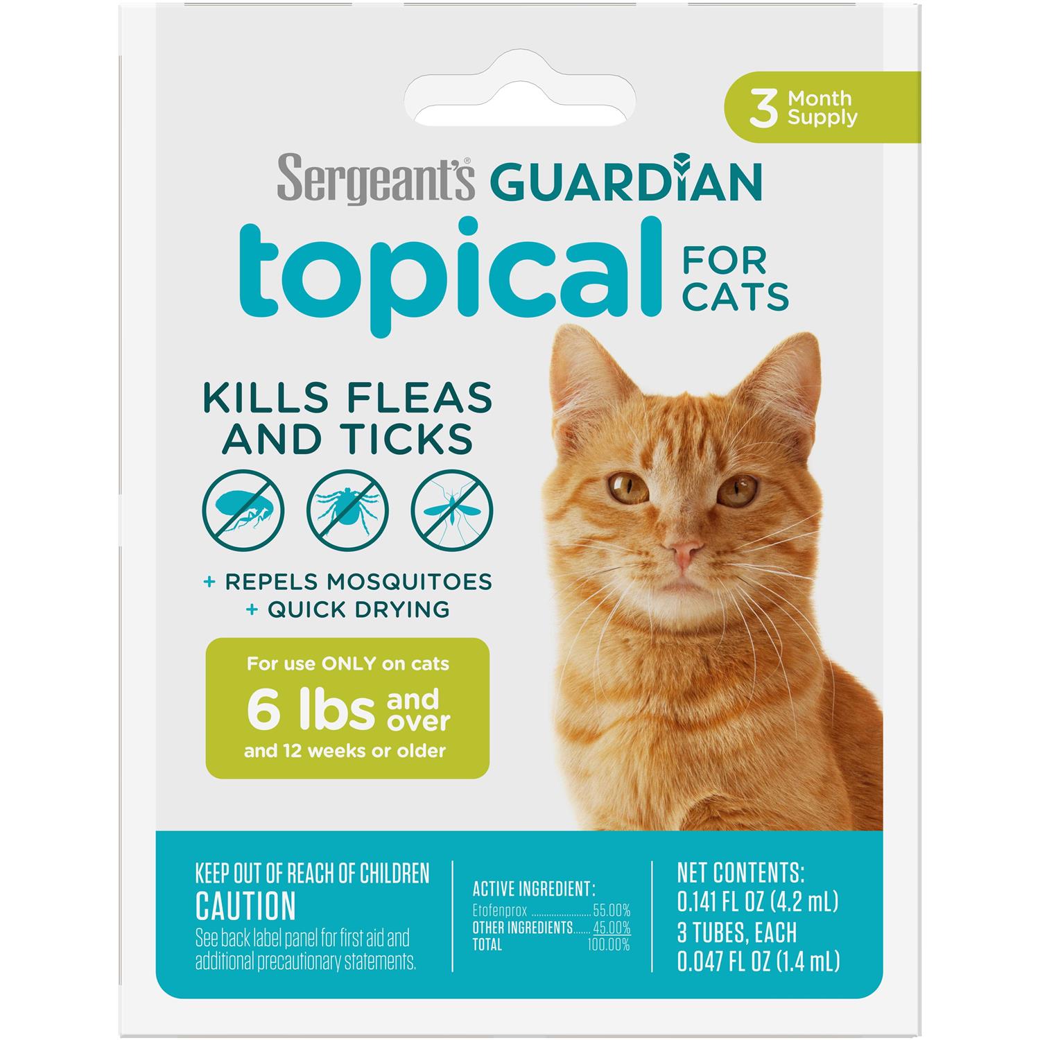 Sergeants Sergeant’s Guardian Flea and Tick Topical for Cats