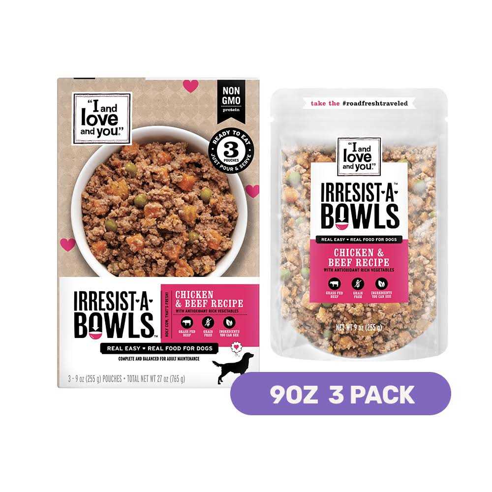 I and Love and You Irresist-A-Bowls Wet Dog Food, Chicken and Recipe