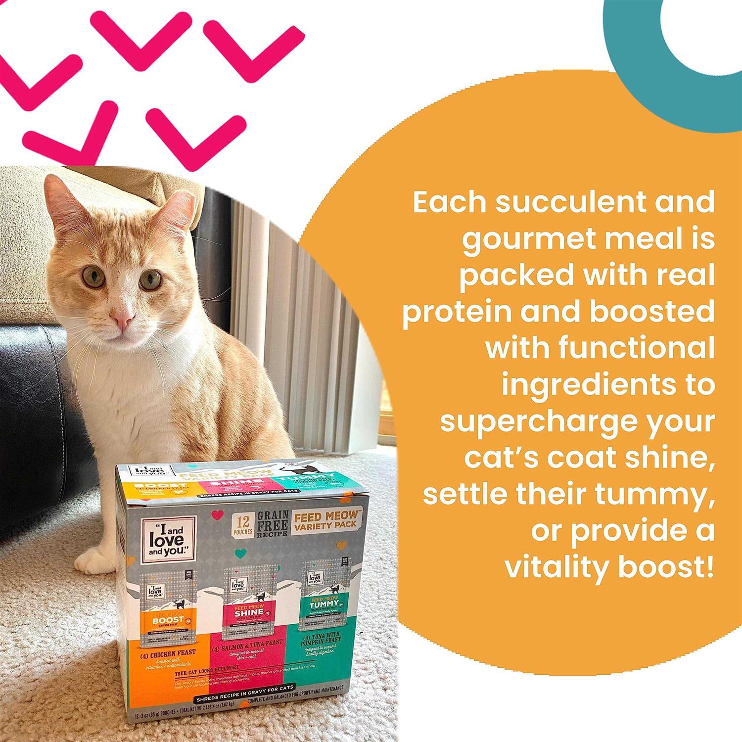 I and love and you Feed Meow Wet Cat Food, Tummy Formula with Tuna and Pumpkin