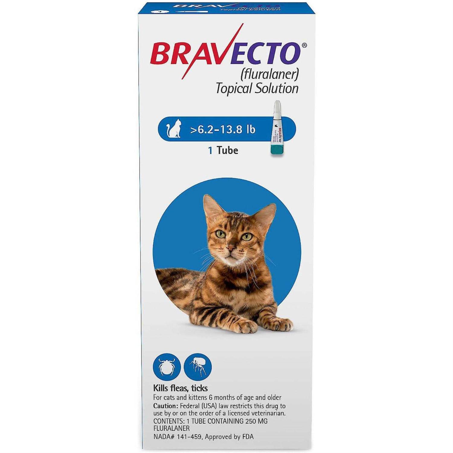 6.2-13.8 lbs Bravecto Topical Solution for Cats