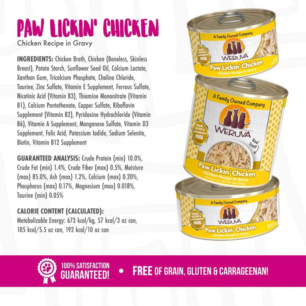 Weruva Paw Lickin’ Cat Canned Food