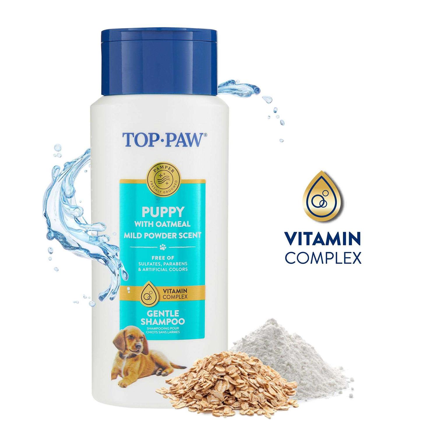 Top Paw Gentle Puppy Oatmeal Shampoo Mild Powder Scent