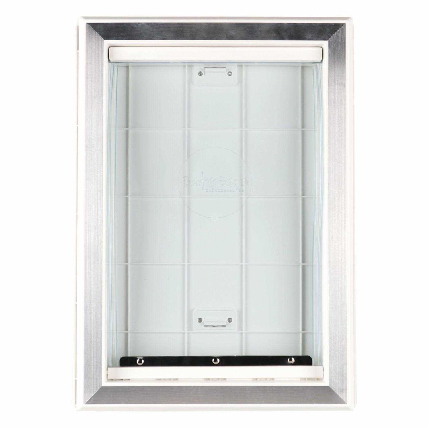 BarksBar Large Plastic Dog Door with Aluminum Lining