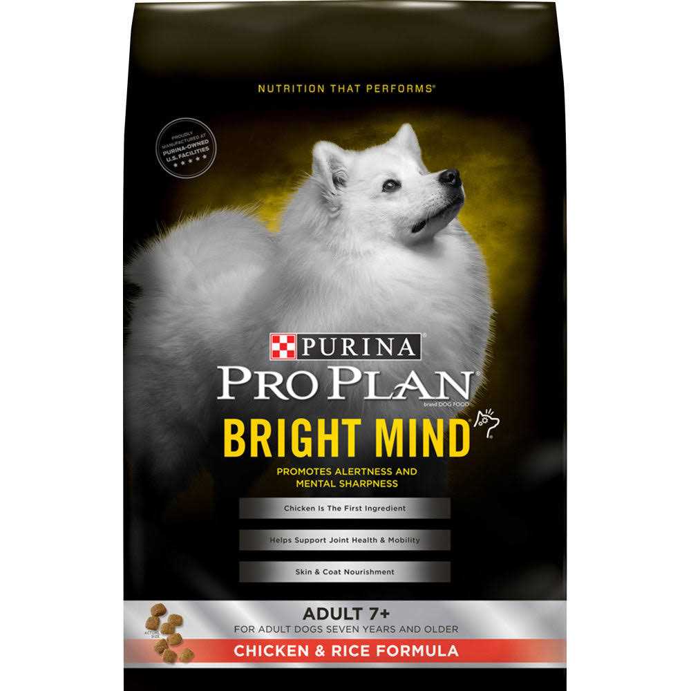 Purina Pro Plan Bright Mind Adult 7+ Chicken & Rice Formula Dry Dog Food