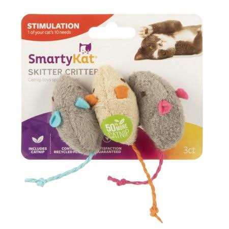 SmartyKat Skitter Critters Catnip Toys
