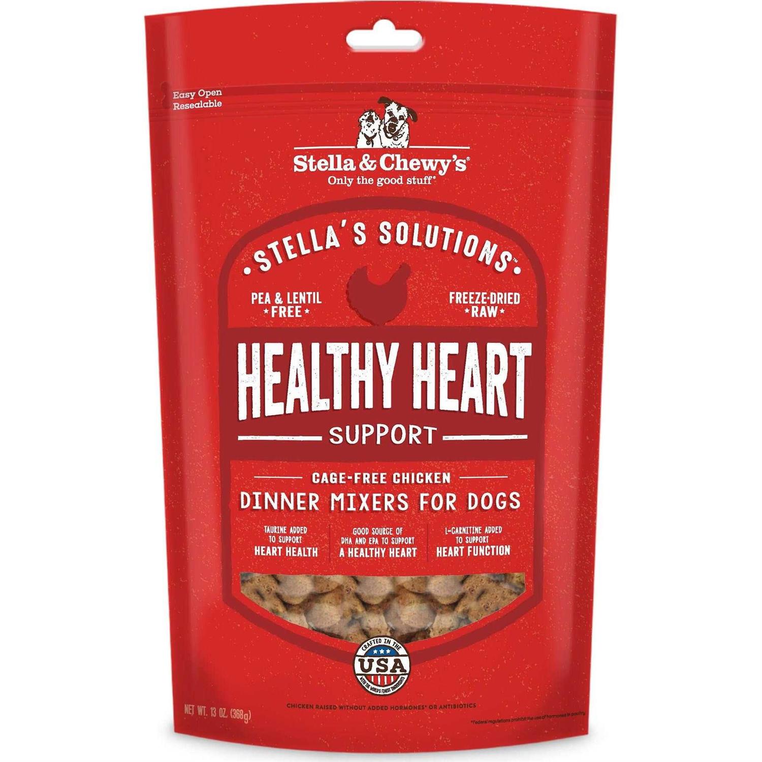 Stella & Chewy’s Stella’s Solutions Freeze Dried Chicken Healthy Heart Support Dog Food
