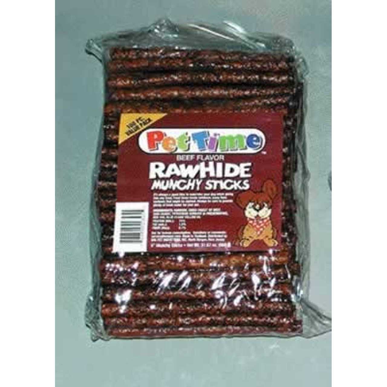 Cadet 5 Inch Rawhide Munchy Beef Basted Sticks