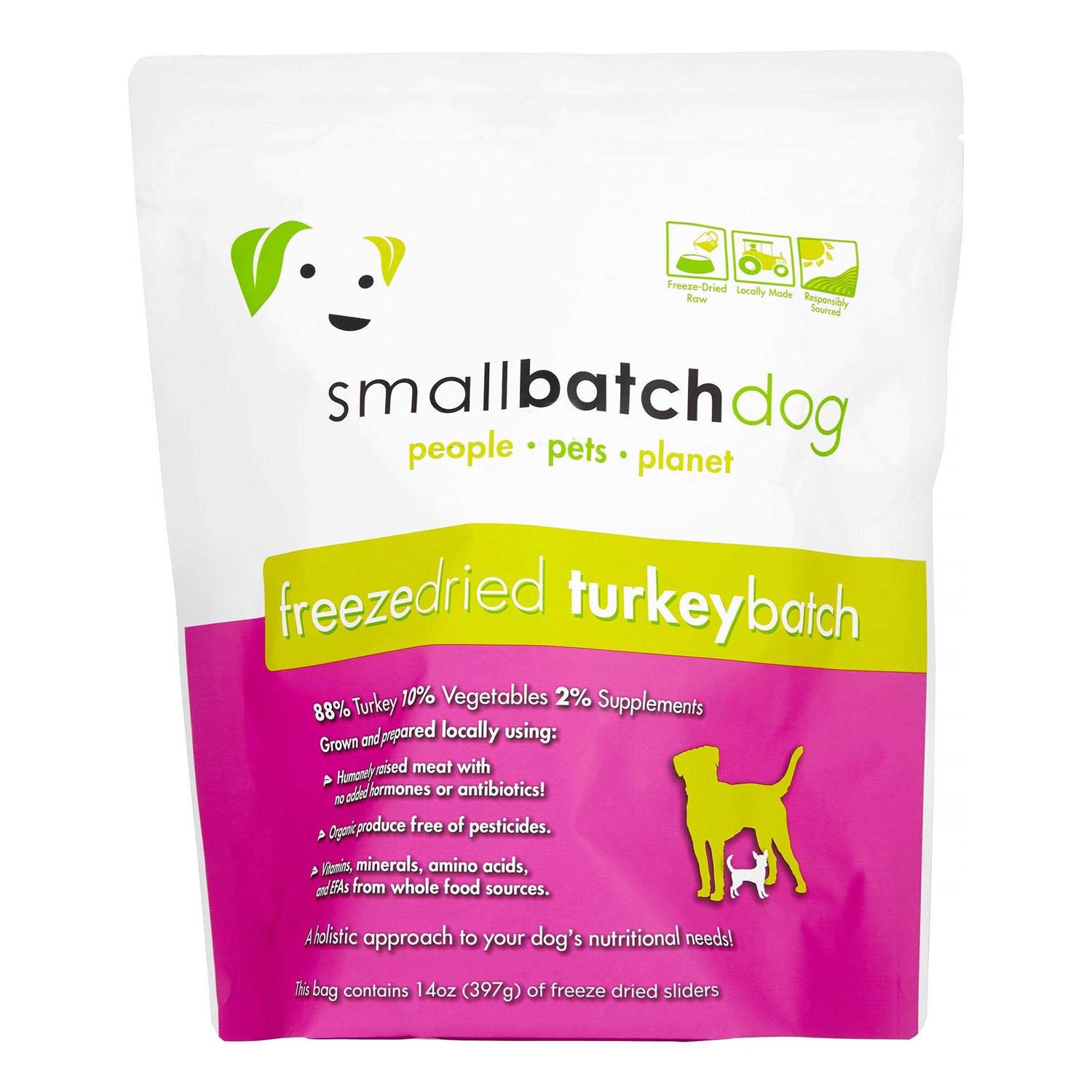 Smallbatch Turkey Sliders 14oz Freeze Dried Dog Food