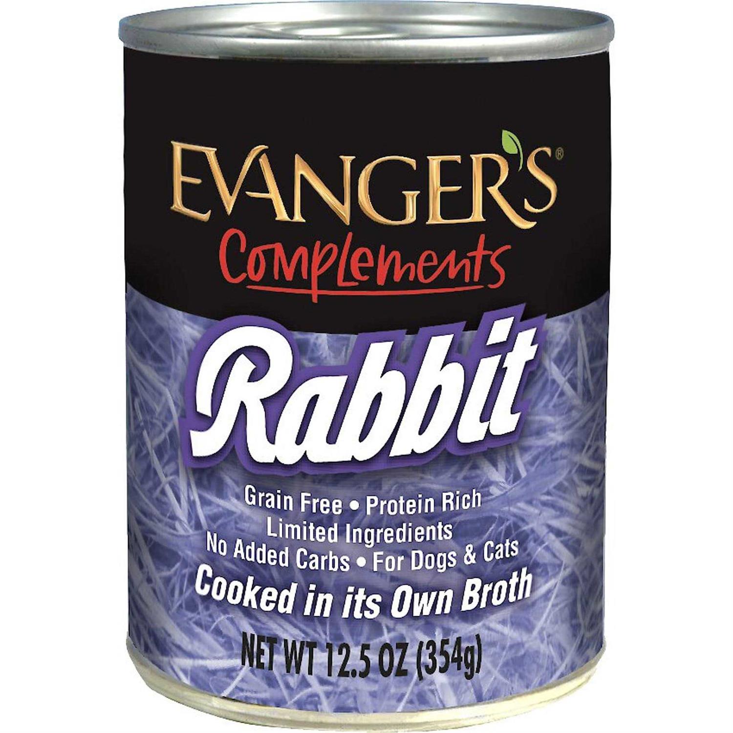 Evangers Grain Free Rabbit Canned Dog and Cat Food