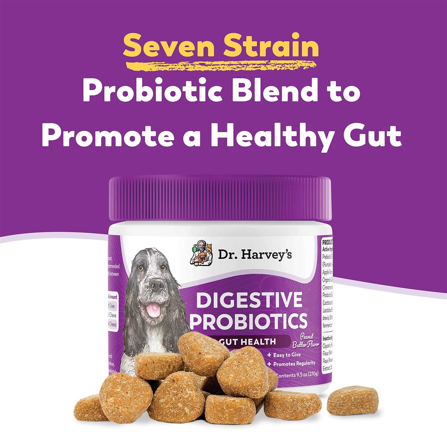 Dr. Harvey’s Digestive Probiotics Gut Health for Dogs Soft Chews