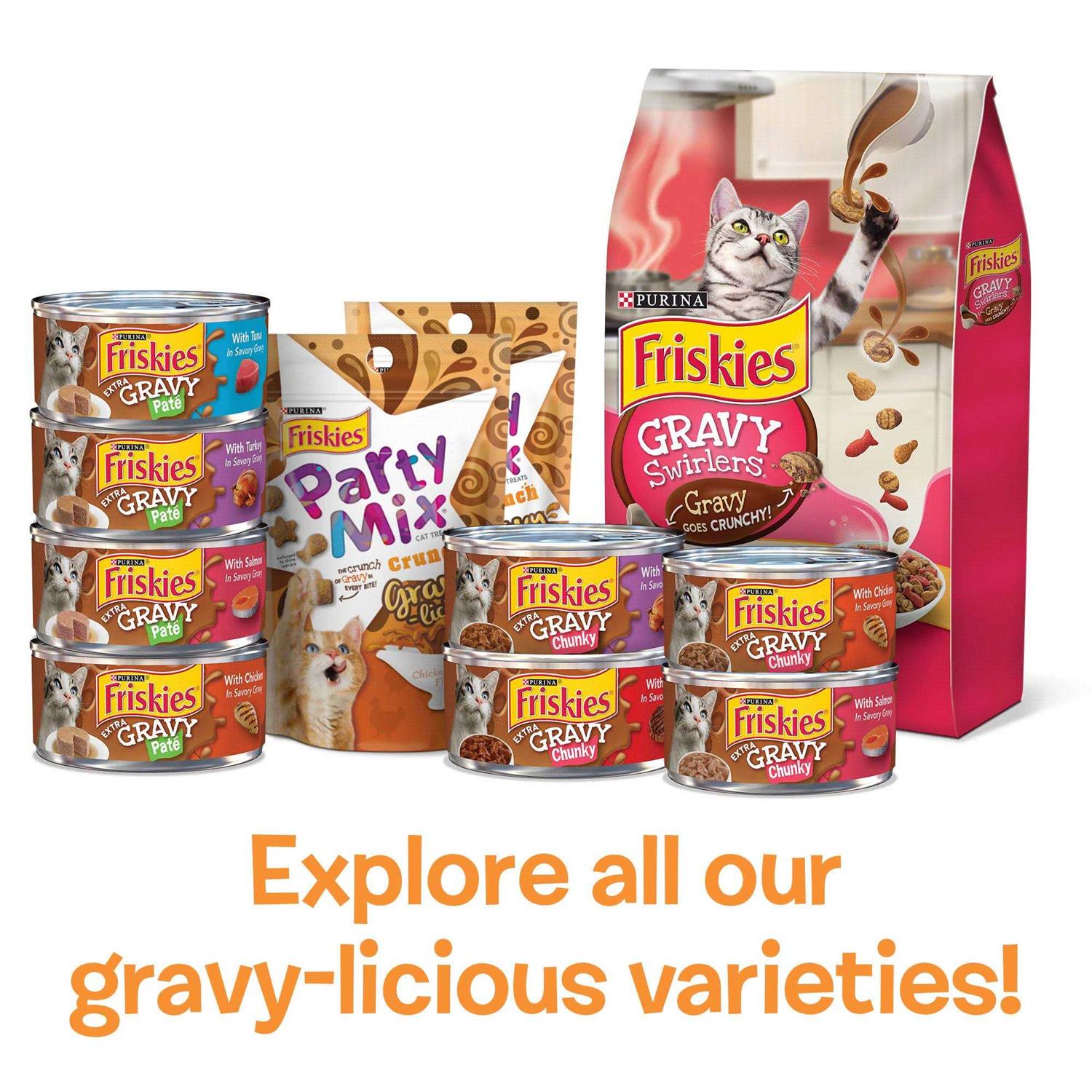 Purina Friskies Extra Gravy Chunky Wet Cat Food Variety Pack