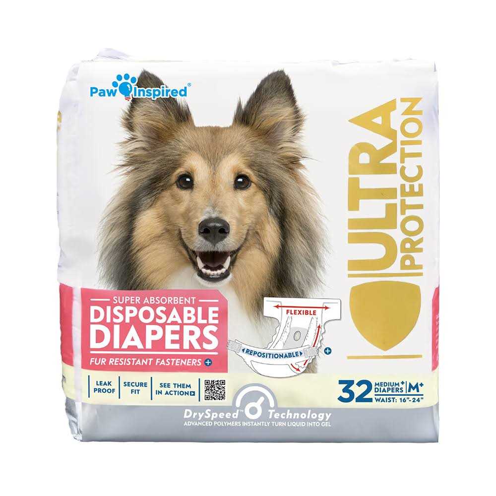 Paw Inspired Disposable Dog Diapers Female Dog Diapers Ultra Protection