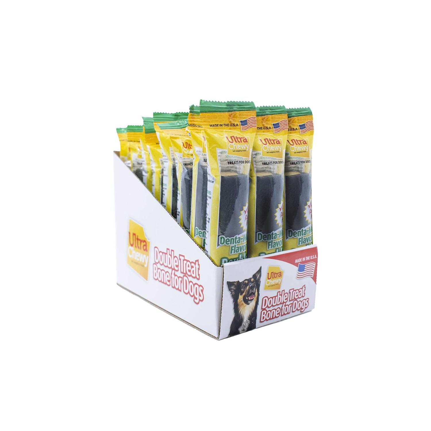 Ultra Chewy Naturals Dog Treats Bone Made in USA Highly Digestible Irresistible Flavors Special Box with Individual Packages