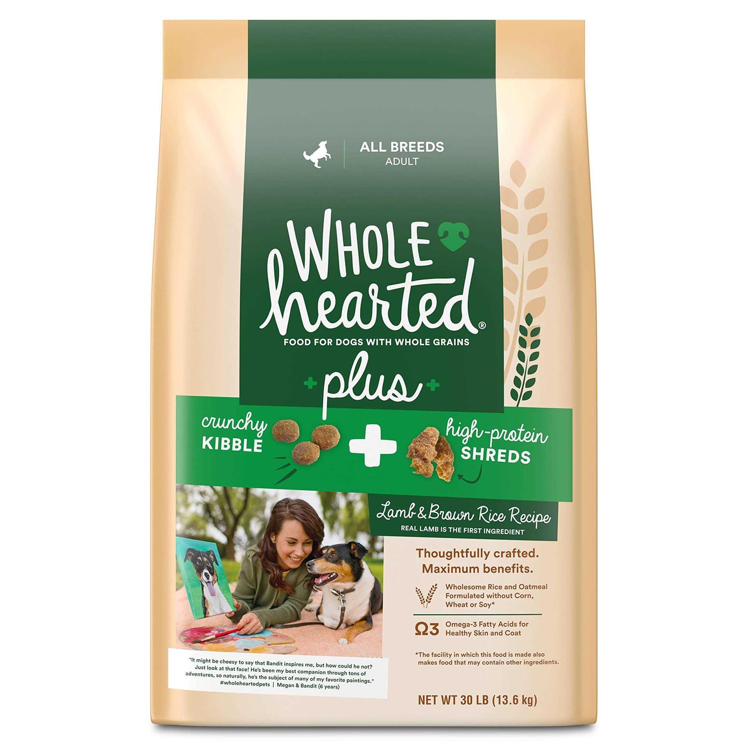WholeHearted Plus Brown Rice Recipe with Whole Grains Dry Dog Food