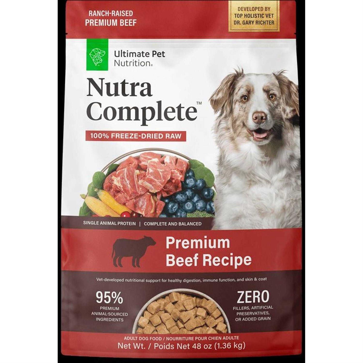 Ultimate Pet Nutrition Freeze Dried Nutra Complete Beef Dog Food
