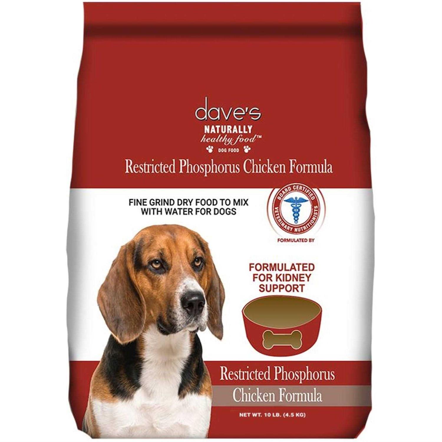 Dave’s Pet Food Kidney Support with Renal Support Chicken Formula Crumble Non-Prescription Low Phosphorus Restricted Diet Dog Food