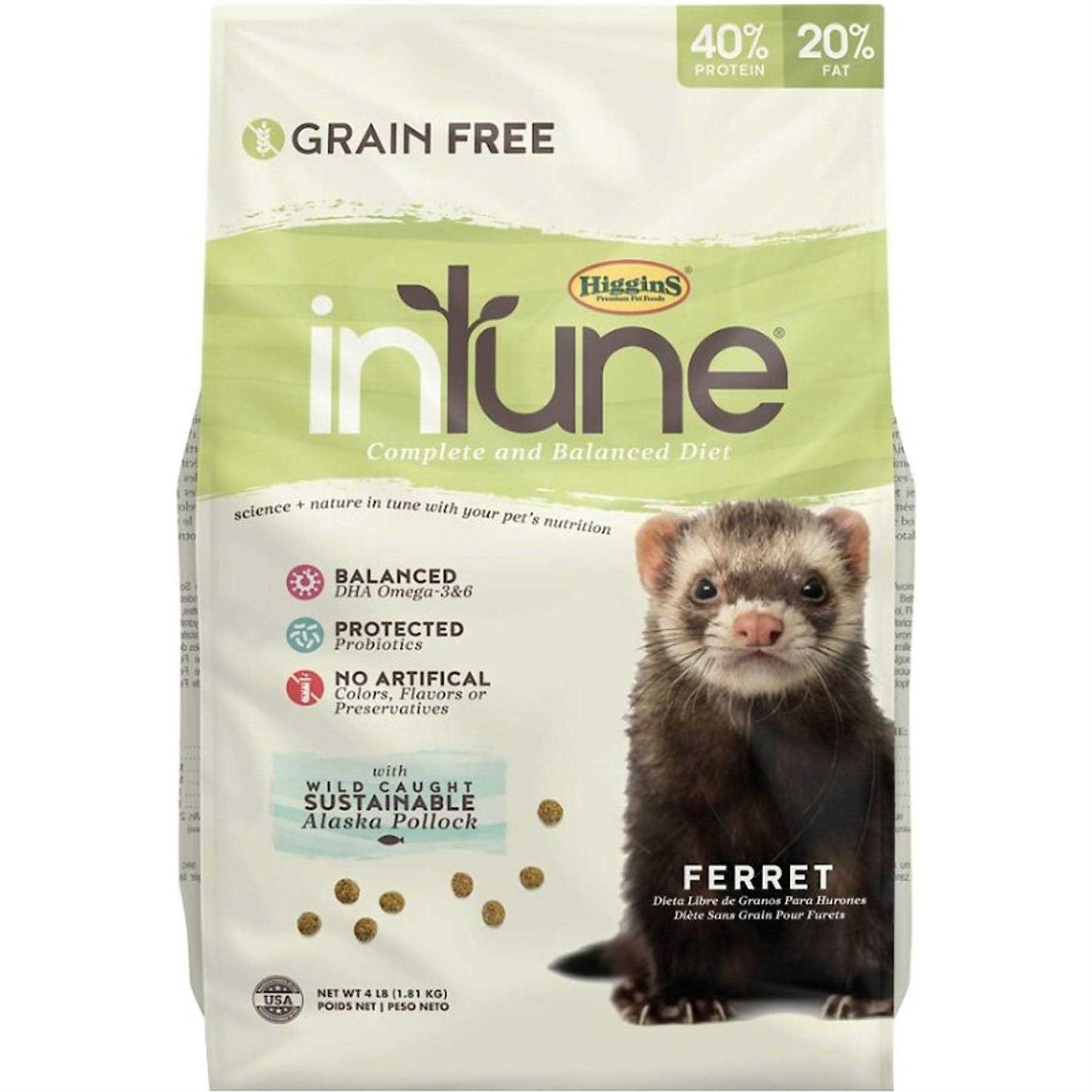 Higgins inTune Complete & Balanced Diet Grain-Free Ferret Food